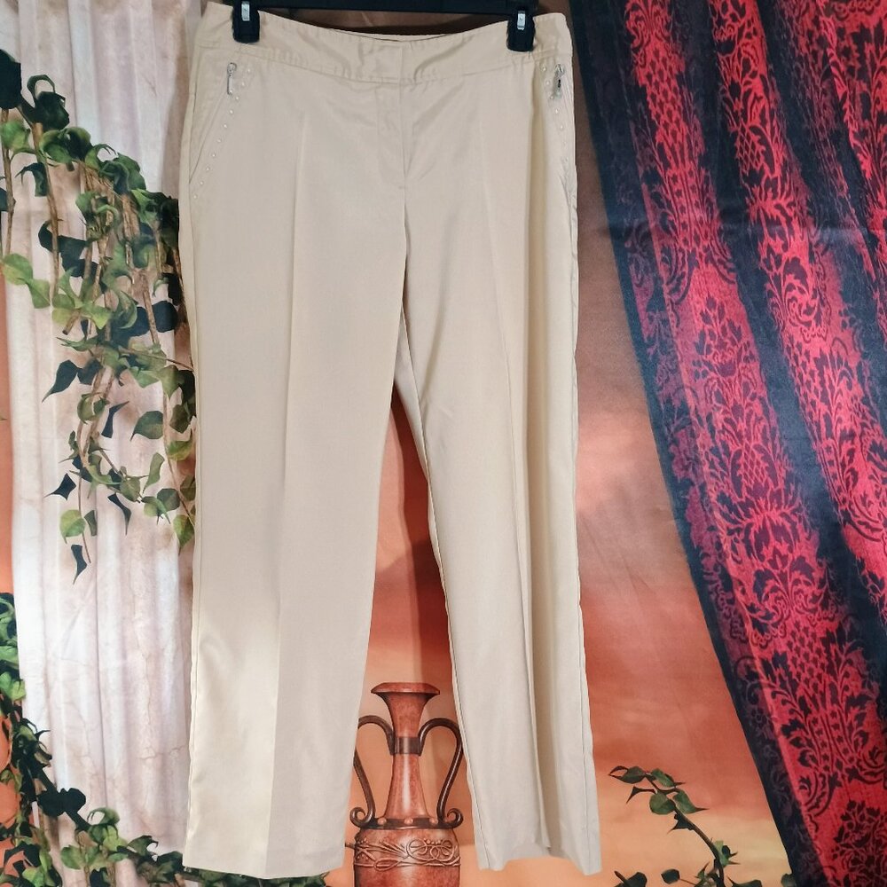 NWOT: IZOD Sz 10 Gold XFG Performance Golf Pants Breathable & Chic